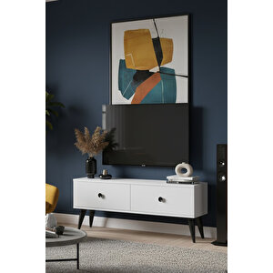 Tsa1202b - Mona Tv Stand Beyaz 120cm Beyaz