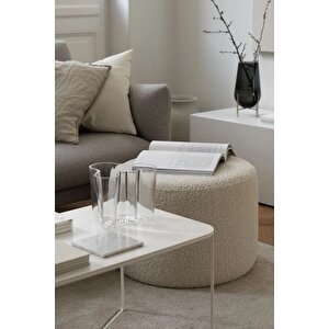 Desi̇n  Bench, Teddy, Beyaz Yumuşak Puf ,bench Makyaj Pufu . Bebek Pufu. Kırık Beyaz