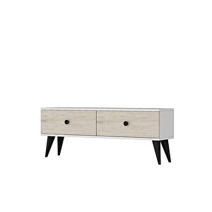 Tsa1202bt - Mona Tv Stand Beyaz-traverten 120cm