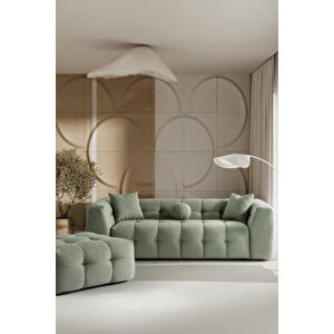 Desi̇nkanepe Koltuk .köşe Takimi .pofi̇di̇k Koltuk . Üçlü  Kanepe Yeşil