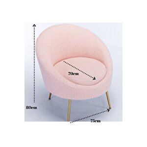 Elips Tedy Berjer Gold Ayak Pembe