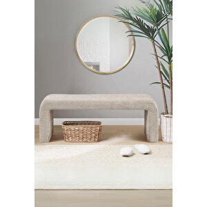 Desi̇n Puf C Puf U Puf Yumuşak Puf Bench Kahve