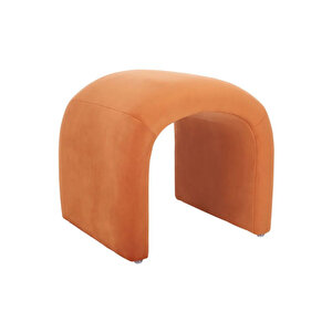 Desi̇n Puf C Puf U Puf Yumuşak Puf Bench Turuncu