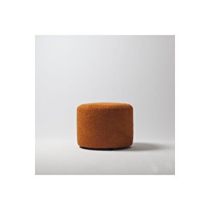 " Deco - Puf " - Yuvarlak Puf Turuncu Turuncu