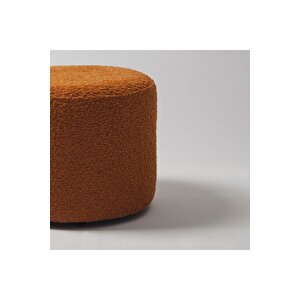 " Deco - Puf " - Yuvarlak Puf Turuncu Turuncu