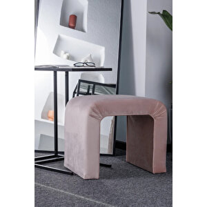 Desi̇n Puf C Puf U Puf Yumuşak Puf Bench Pembe
