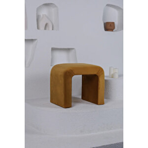 Desi̇n Puf C Puf U Puf Yumuşak Puf Bench Hardal Sarısı