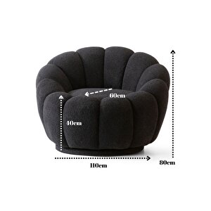 Pofuduk Berjer , Tekli Koltuk , Tekli Berjer Koltuk ,tekli Teddy , Bebek Emzirme Koltugu Siyah