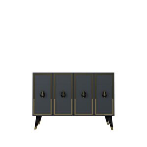 8188km-32dd Konsol,kahve Köşesi̇,ayakkabilik,ofi̇s Evrak Dolabi,mutfak Ki̇ler Dolabi,tv Üni̇tesi̇-antrasit-antrasit-siyah