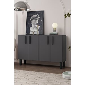 8192km-128dd Konsol,kahve Köşesi̇,ayakkabilik,ofi̇s Evrak Dolabi,mutfak Ki̇ler Dolabi,tv Üni̇tesi̇-ANTRASİT-SİYAH Antrasit - Siyah