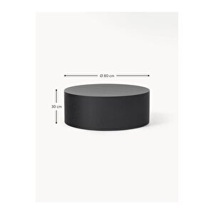 Modern Orta Sehpa , Si̇yah Orta Sehpa , Yuvarlak