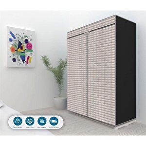 Prado Ekose Çelik Profilli Portatif Bez Dolap