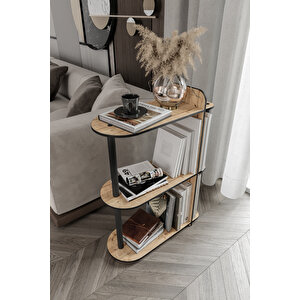 Dekoratif Yan Sehpa Meşe