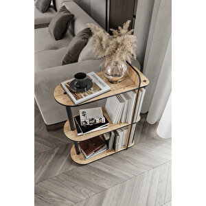 Dekoratif Yan Sehpa Meşe