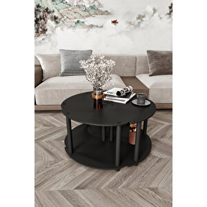 Yi̇n Yang Unity Serenity Orta Sehpa 4 Lü Si̇yah 70 Cm