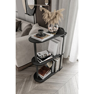 Dekoratif Yan Sehpa Siyah