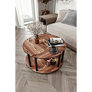 Yi̇n Yang Unity Serenity Orta Sehpa 4 Lü Cevi̇z 70cm