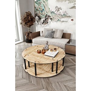 Yin Yang Unıty Serenıty Orta Sehpa 4 Lü Safir Meşe-90 Cm