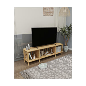 Ontano Tv Ünitesi 160cm Mdf'lam Ve Ahşap Tasarım -salon Ünitesi - Oturma Odası- Televizyon Odası