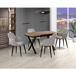 Güneş Antik Masa & Lotus Sandalye Takımı Hdr1254 - Md