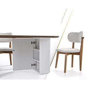 Ece Oval Masa & Atlas Sandalye Takımı Hdr1212 - Md