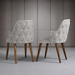 Elkamet Ceviz Masa & Damla Sandalye Takımı Hdr1217 - Md