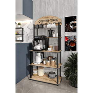 Bollente Dekoratif Kişiye Özel Isminize Özel Kahve Köşesi Safi̇r Meşe 34cmx69cm