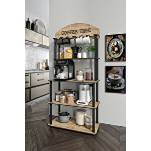 Bollente Dekoratif Kişiye Özel Isminize Özel Kahve Köşesi Safi̇r Meşe 34cmx69cm