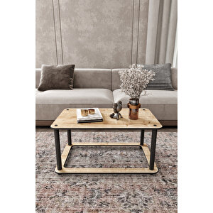 Hole Masivo Orta Sehpa 68x42 Di̇kdörtgen Safi̇r Meşe