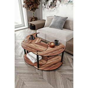 Yi̇n Yang Unity Serenity Orta Sehpa 3 Lü Madran Cevi̇z 70cm