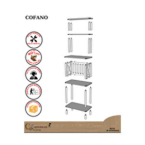 Vetona Çok Amaçlı Modern Kitaplık – Yüksek Kapasiteli Depolama Ve Dekoratif Şıklık