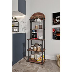 Dekoratif Lungo Özel Kahve Köşesi Madran Ceviz