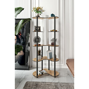 Mari̇posa Lambader Rafli Ki̇taplik Çi̇çekli̇k Safi̇r Meşe