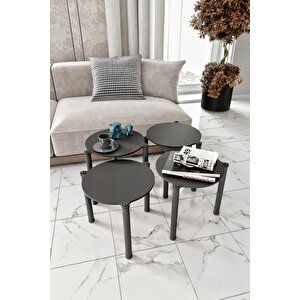 La Vi̇a Si̇yah Yuvarlak Zi̇gon 4 Lü