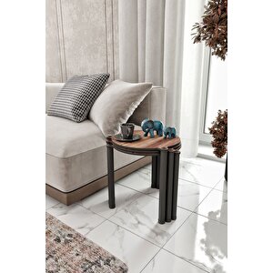 La Via Ceviz Yuvarlak Zigon 3 Lü