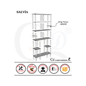 Salvia Kitaplık: Minimalist Mdf Ve Ahşap Tasarım, Kitaplık, Dosyalık, Plaketlik, Ev Ve Ofis Tasarım