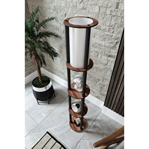 Yeni̇ Barok Rafli Lambader Madran Cevi̇z