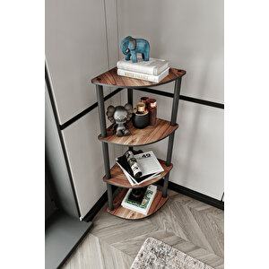 Masi̇vo Köşe Ki̇taplik Madran Cevi̇z 4 Katli