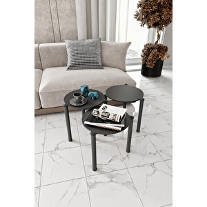 La Via Siyah Yuvarlak Zigon 3 Lü