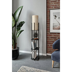 Quattro Raflı Lambader Black