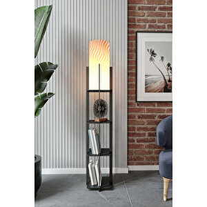 Quattro Raflı Lambader Black