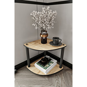 Masi̇vo Köşe Ki̇taplik Safi̇r Meşe 2 Katli