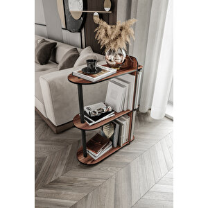 Dekoratif Yan Sehpa Ceviz