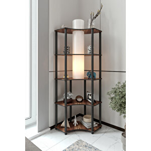 Conrad  Köşe Ki̇taplik Çi̇ft Yön Kullanim Madran Cevi̇z Lambader