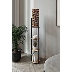 Radiante Yuvarlak Rafli Lambader Safi̇r Meşe