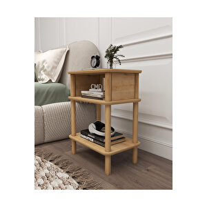 Linde Komodin Minimalist Mdf Lam Ve Ahşap Ayaklı Tasarım ; Yatak Odası - Oturma Odası - Ofis