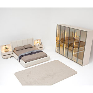 Lumera Yatak Odası Takımı Cam Kapaklı