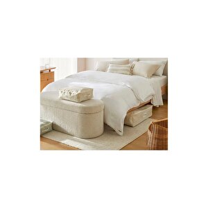 Desi̇n  Bench, Teddy, Beyaz Yumuşak Puf ,bench Makyaj Pufu . Teddy Sandikli Bench