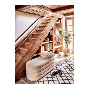 Relax Bench Kadife, Bej