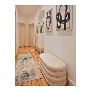 Relax Bench Kadife, Bej